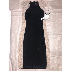 Xscape caviar beaded dress